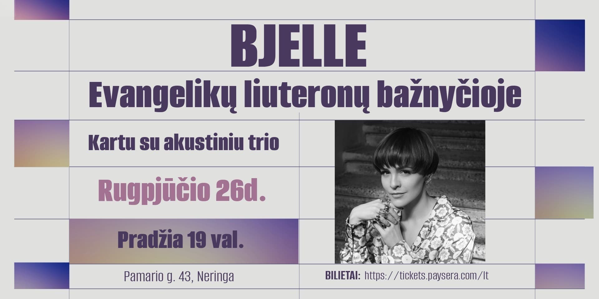 Bjelle | Akustinis trio | Nida