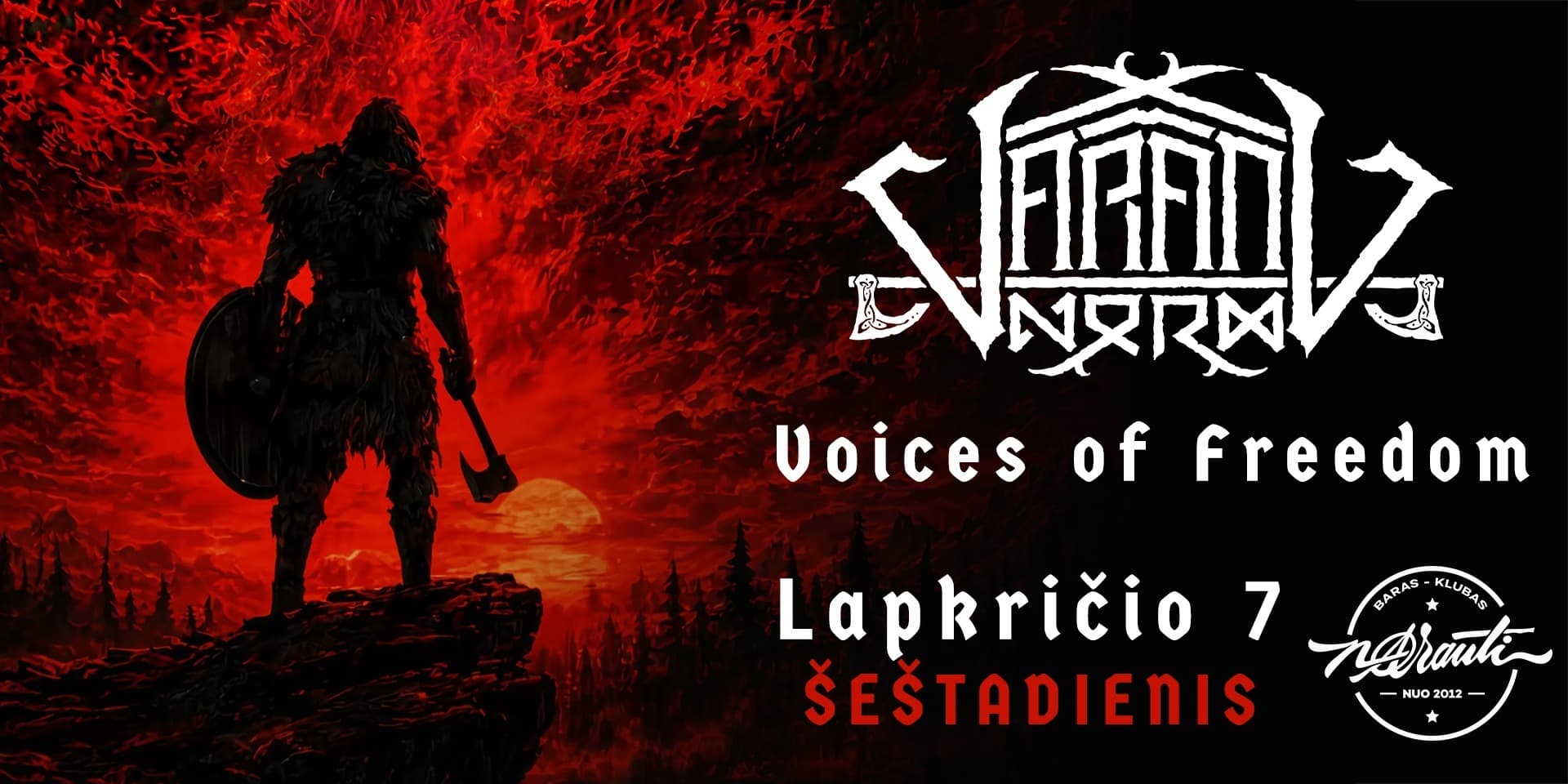 VARANG NORD - Voices Of Freedom Tour 2026 – Vilnius