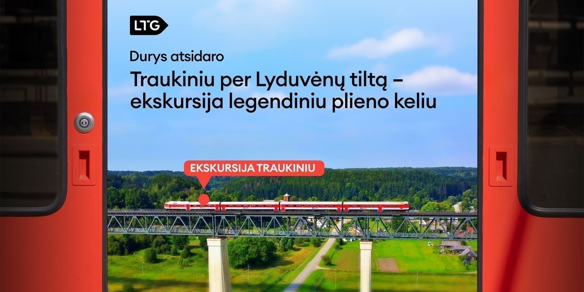 Traukiniu per Lyduvėnų tiltą – ekskursija legendiniu plieno keliu