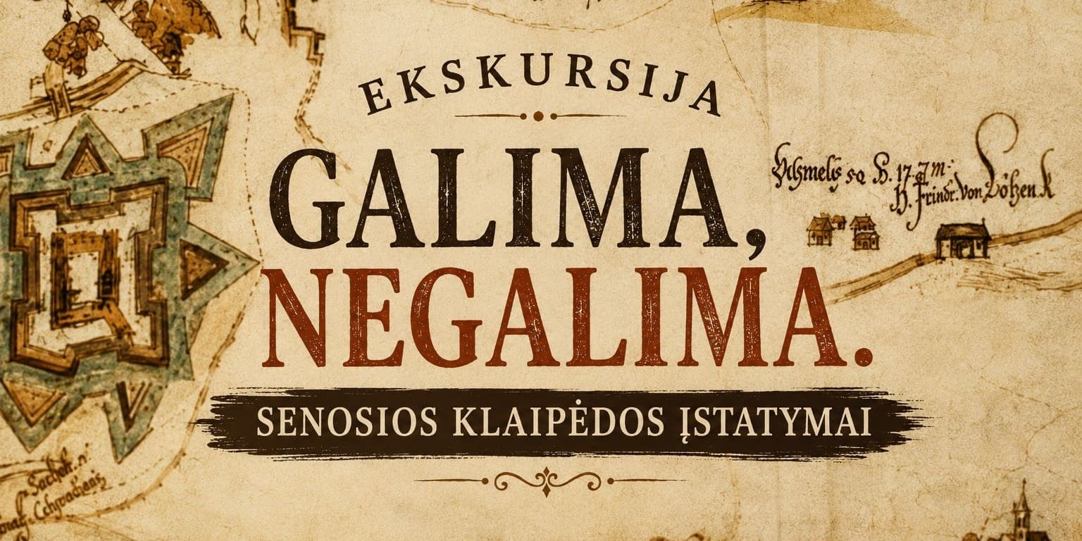 Ekskursija su degustacija ,,Galima, negalima. Senosios Klaipėdos įstatymai"