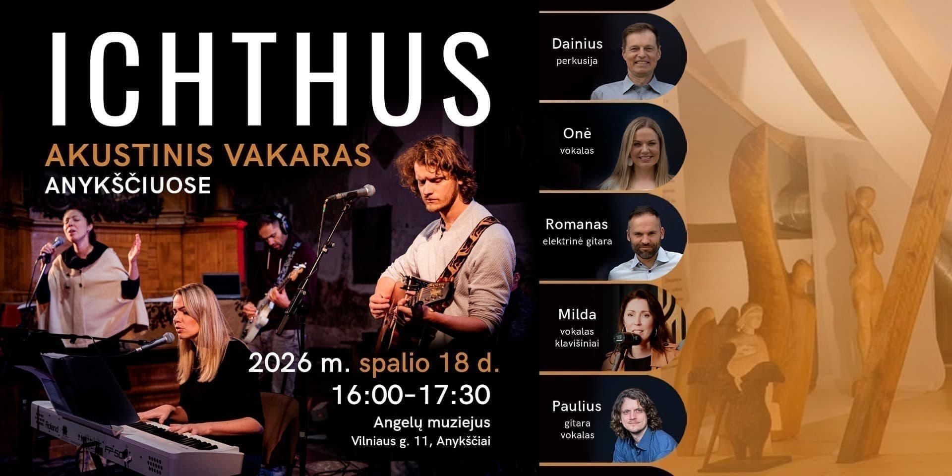ICHTHUS akustinis vakaras Anykščiuose