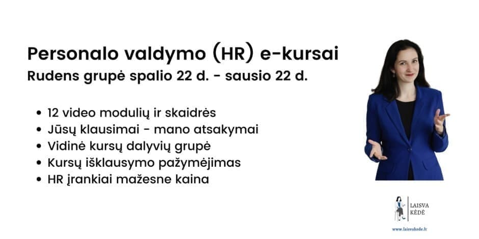 Personalo valdymo (HR) e-kursai