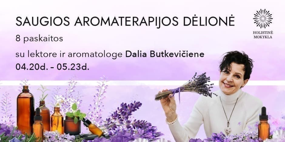 Saugios Aromaterapijos Dėlionė (8 paskaitų kursas)