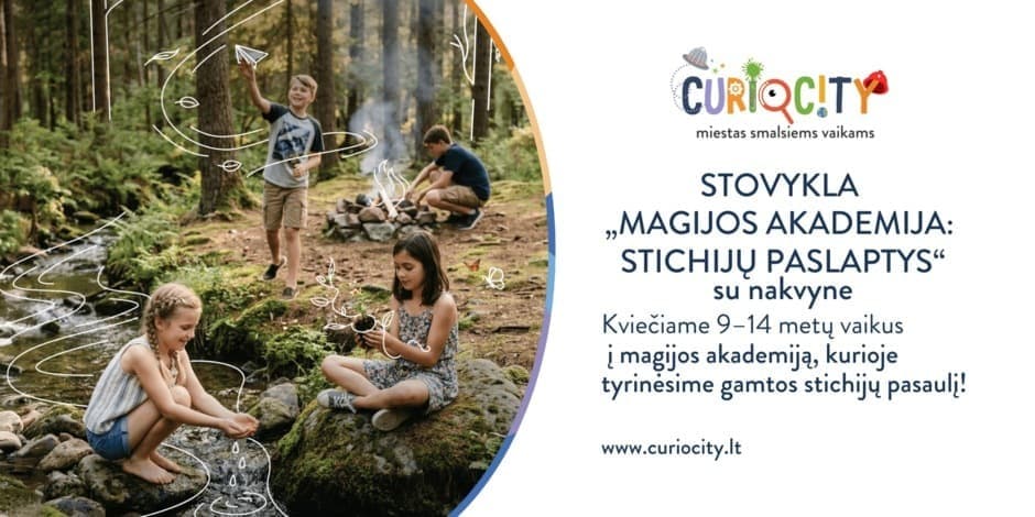 Vasaros stovykla „Magijos akademija: stichijų paslaptys” su nakvyne