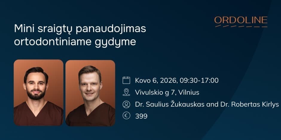 Mini sraigtų panaudojimas ortodontiniame gydyme