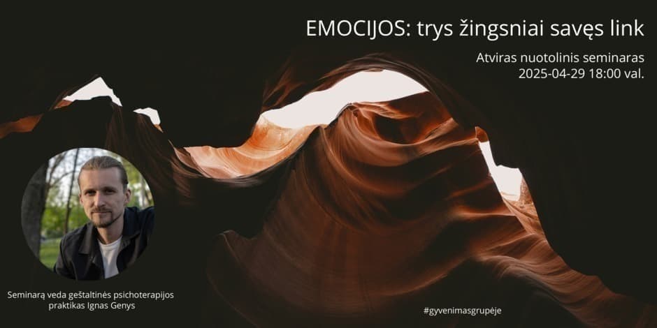 EMOCIJOS: 3 žingsniai savęs link