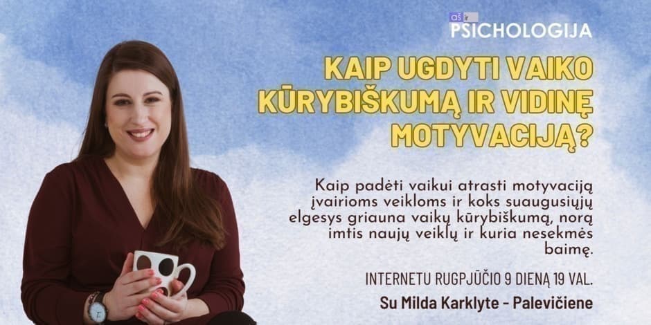 Kaip ugdyti vaiko kūrybiškumą ir vidinę motyvaciją?
