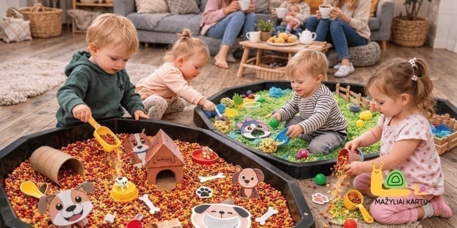 Sensoriniai užsiėmimai vaikams „Kas dar nedarželyje“ 2026.04.24 | Kaunas