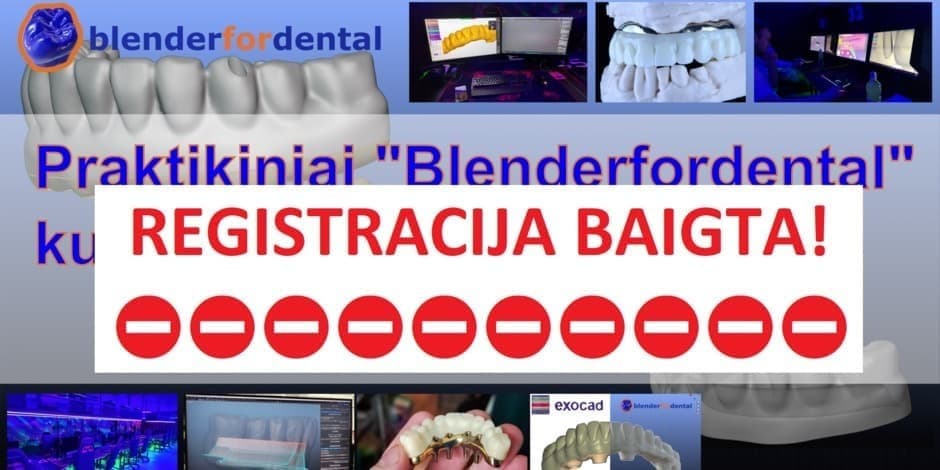 REGISTRACIJA BAIGTA! "Blenderfordental" kursai su "ibar" - KAUNAS lapkričio 8 d.