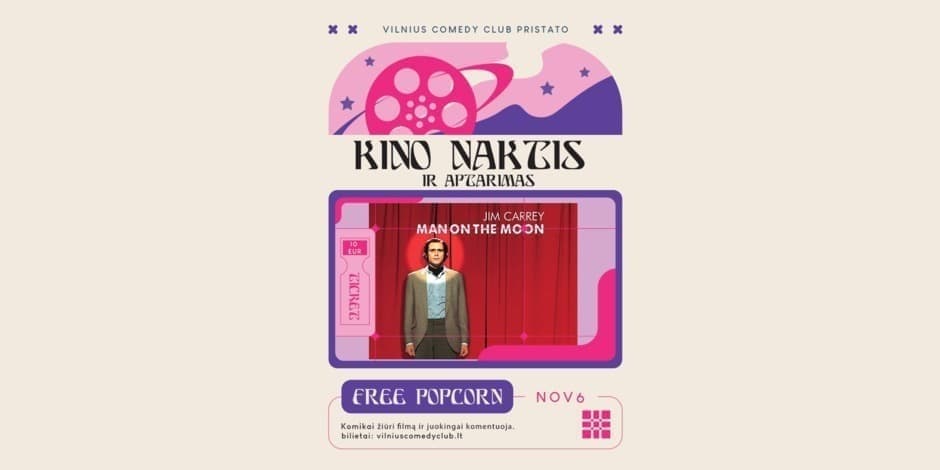 VILNIUS COMEDY CLUB: KINO NAKTIS IR APTARIMAS (11.06)
