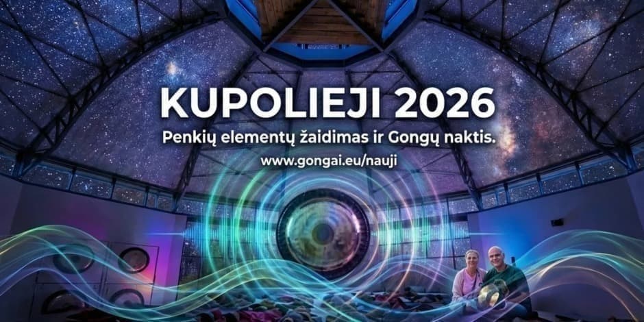„Kupolieji 2026“ – ypatingas Naujųjų metų sutikimas. Veda Ramunė ir Vyrenijus