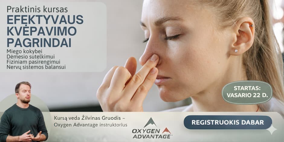 Praktinis kursas: EFEKTYVAUS KVĖPAVIMO PAGRINDAI