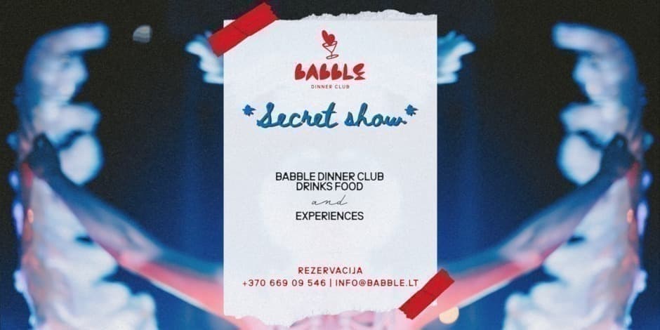 Babble Dinner Club | Secret Show | SEASON 2 OPENING | 09.13 SOLD OUT