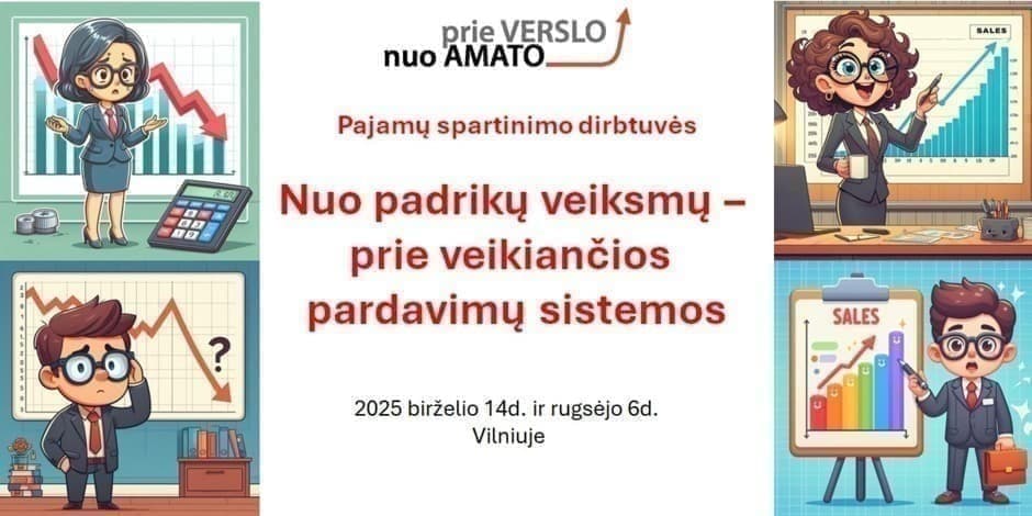 Nuo padrikų veiksmų – prie veikiančios pardavimų sistemos