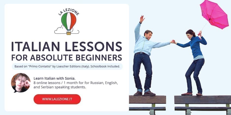Introductory italian lessons for russian speaking students